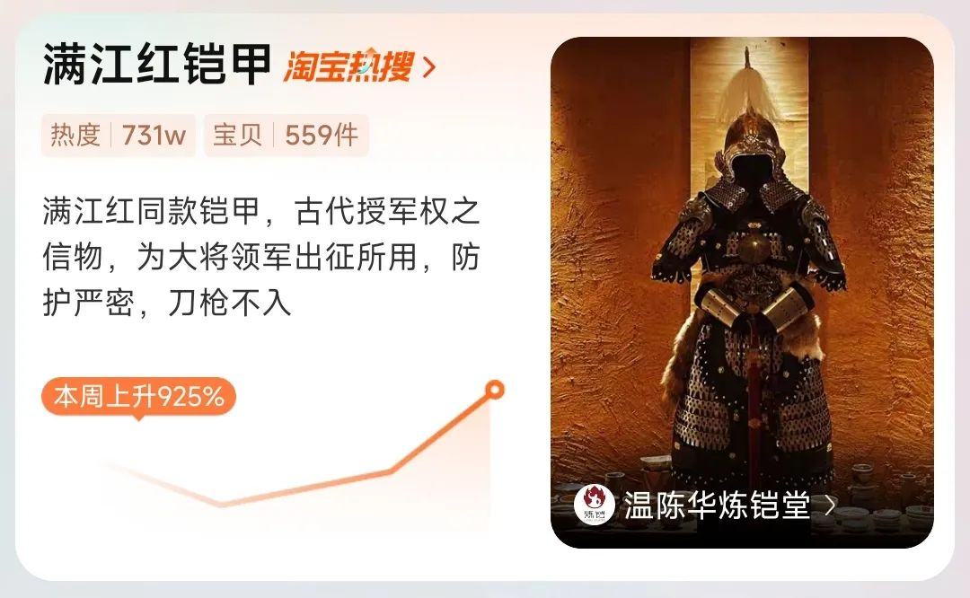 BOB半岛·(中国)官方网站我参与制作《满江红》铠甲开淘宝店月入50万